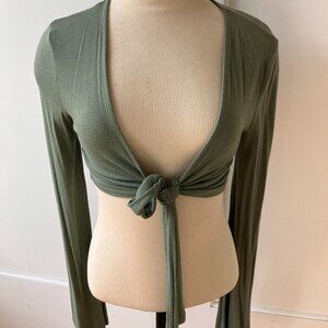 Forever 21 Crop Wrap Top